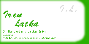 iren latka business card